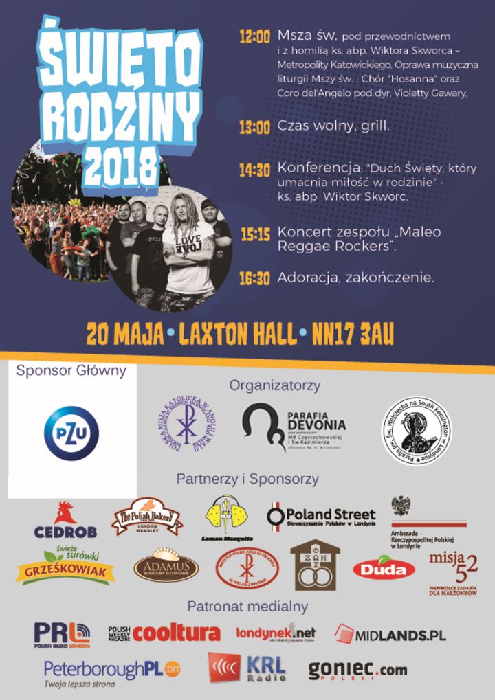 swieto rodziny 2018 plakat