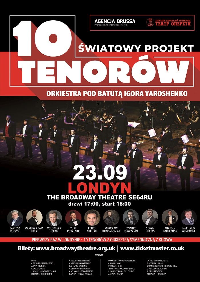 tenorzy 10 uk plakat